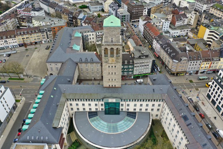 Mülheim an der Ruhr Rathaus II Dronestagram